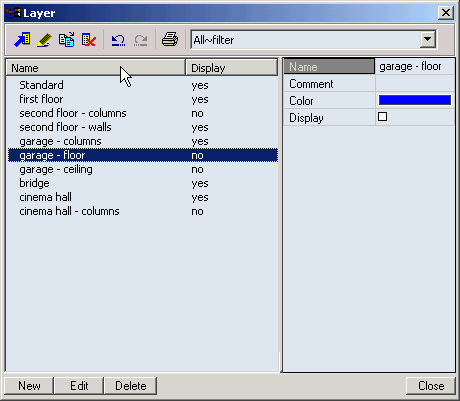Layers manager